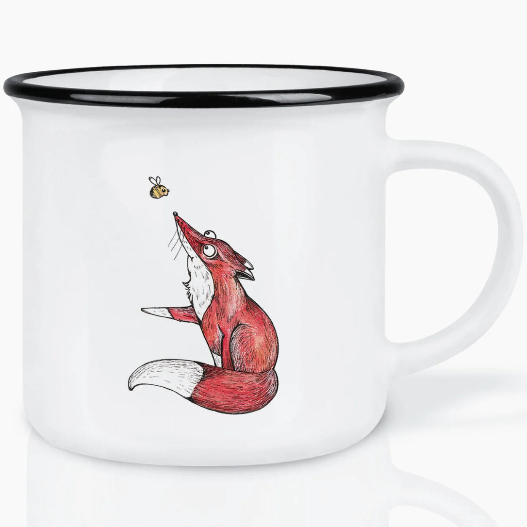 High quality ceramic mug- Fox and the Bee