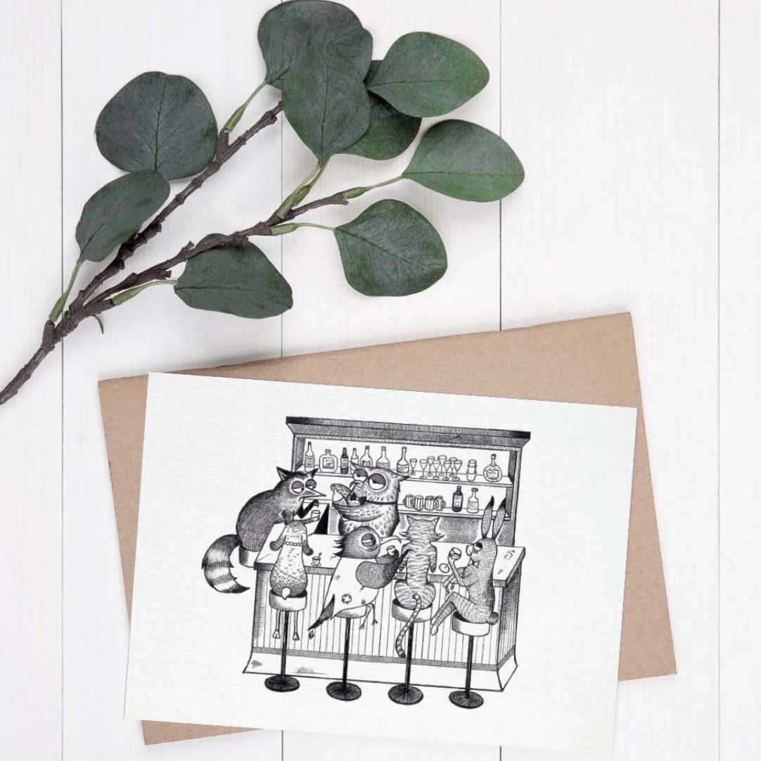 Postcard - Animal Bar