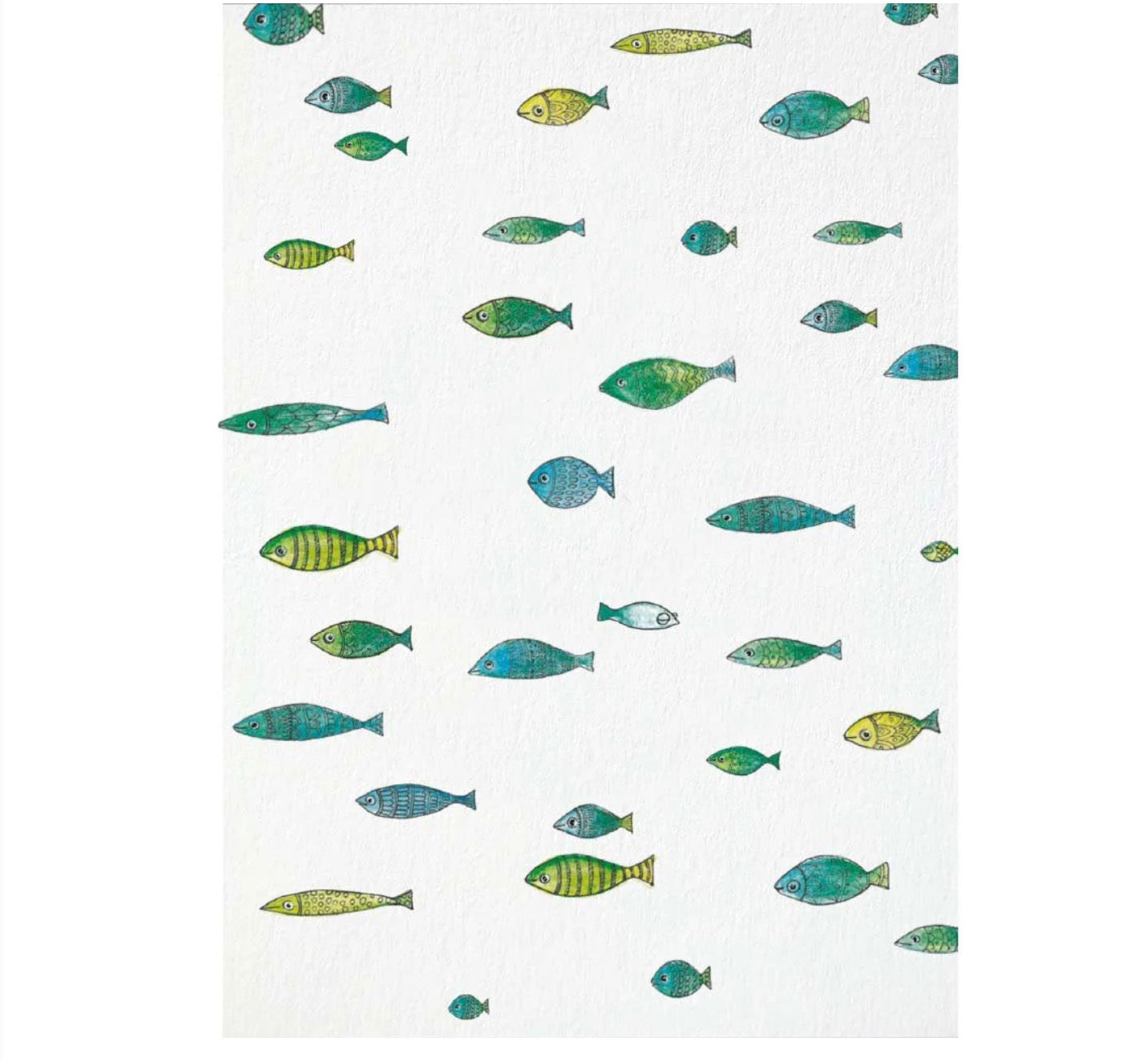 Postcard - Fish School