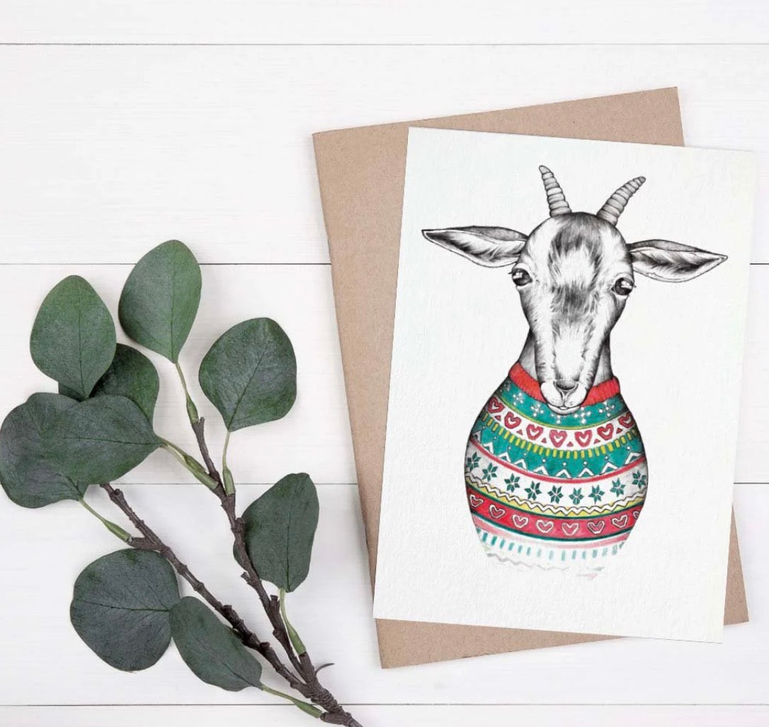 Postcard - Goat