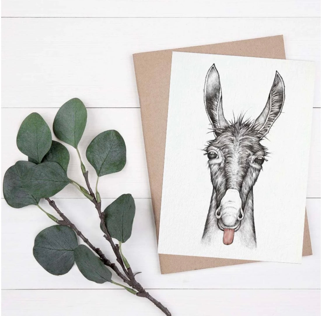 Postcard - Donkey