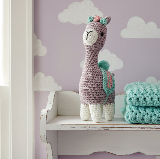 Amigurumi handcrafted toy | ALPACA | Lilac