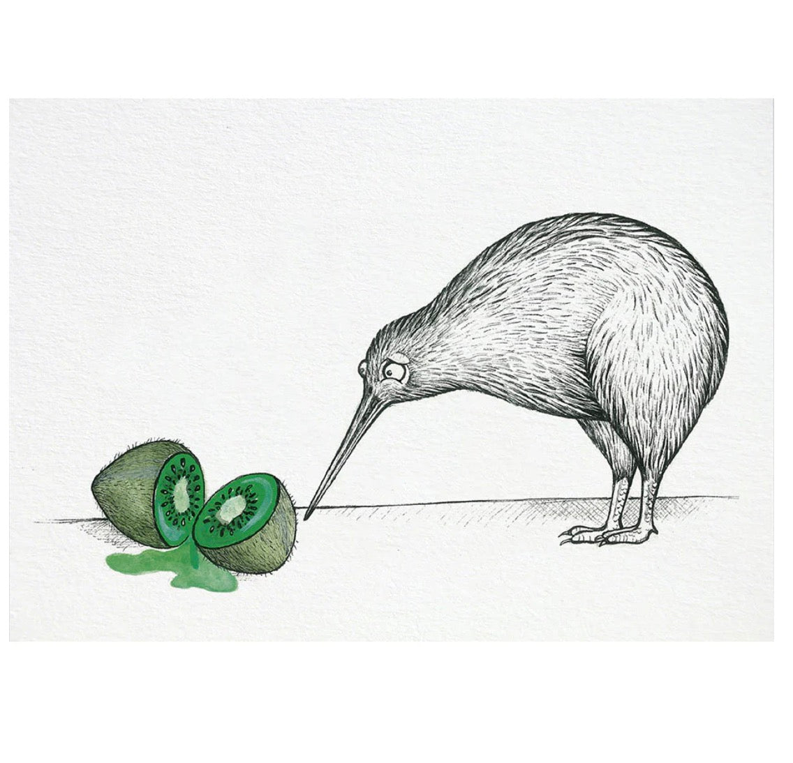 Postcard - Two Kiwis
