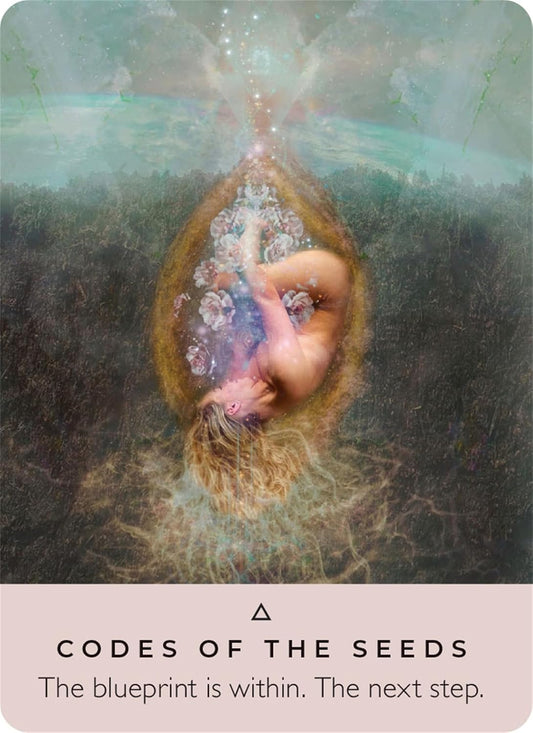 Rose Goddess pocket oracle deck with guidebook inspired by sacred feminine wisdom