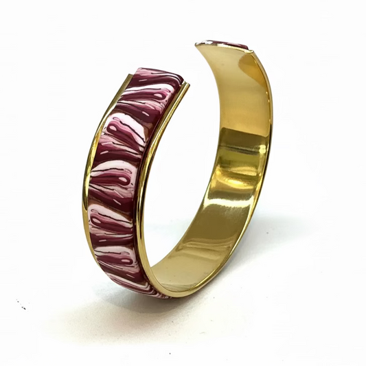 Hues|Crimson Bloom Slim Cuff