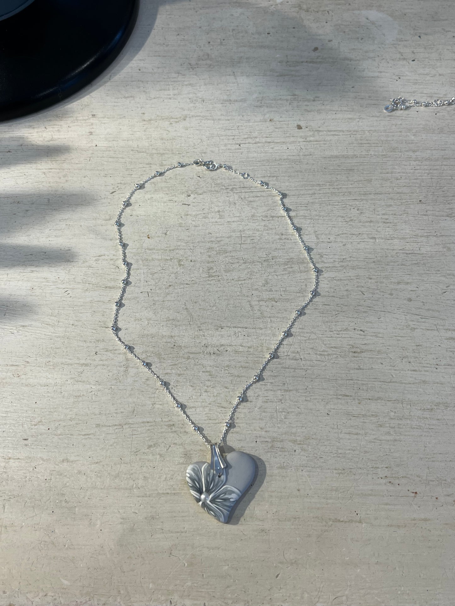 Bloom Mini Heart : Grey Cashmere