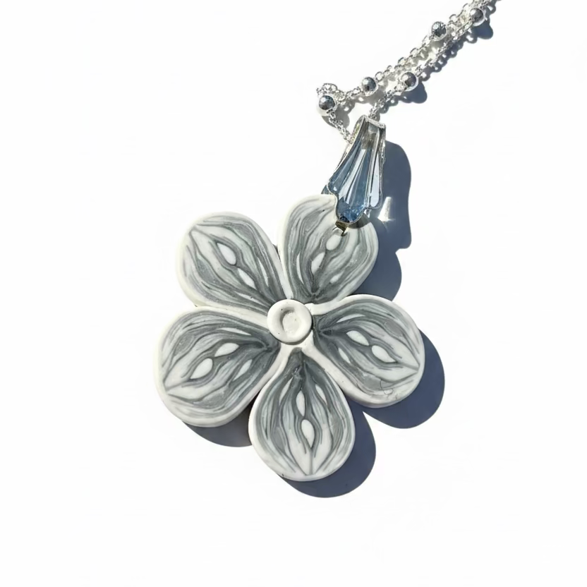 Flower Pendant|Grey Cashmere