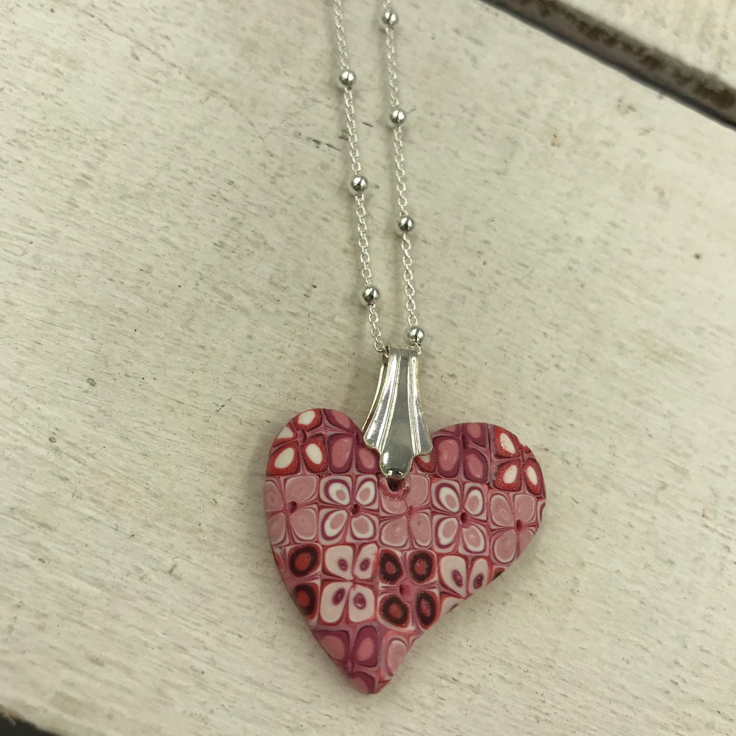 Mini Heart ¨Enchanted Garden¨ - Sterling Silver 925 necklace by Stephanie Fraselle - Artisan Jewellery Design