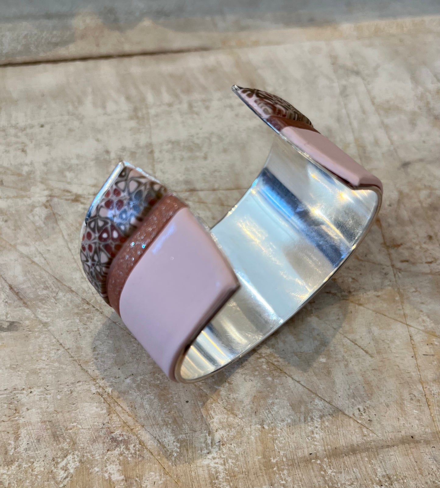¨Gilded Rose¨bracelet cuff by Stephanie Fraselle - Artisan Jewellery Design