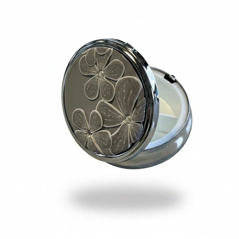 Grey Cashmere Bloom | Pillbox | 60mm