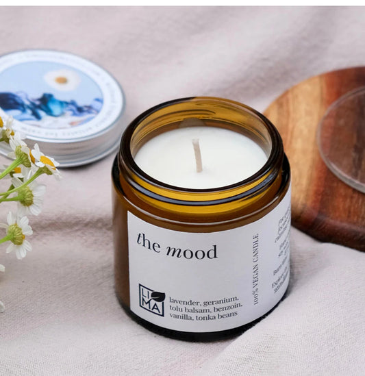 The Mood Candle – Herbal Soy Candle with Lavender & Vanilla