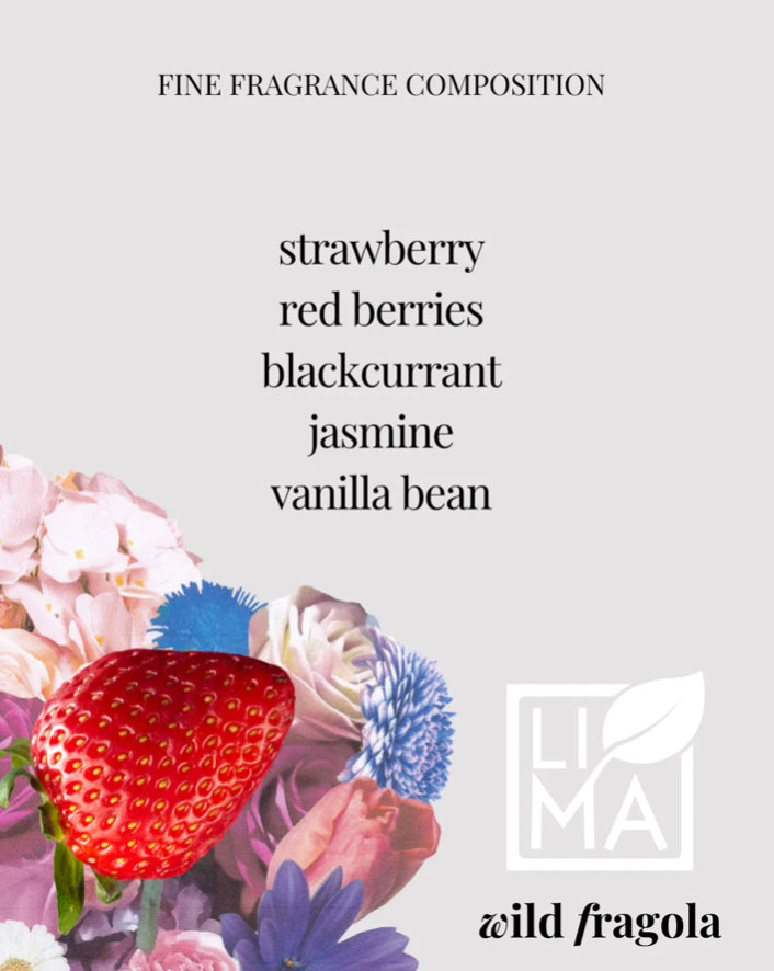 Wild Fragola Strawberry Scented Candle – Handcrafted Soy Wax Candle - Vegan & Allergen-Free