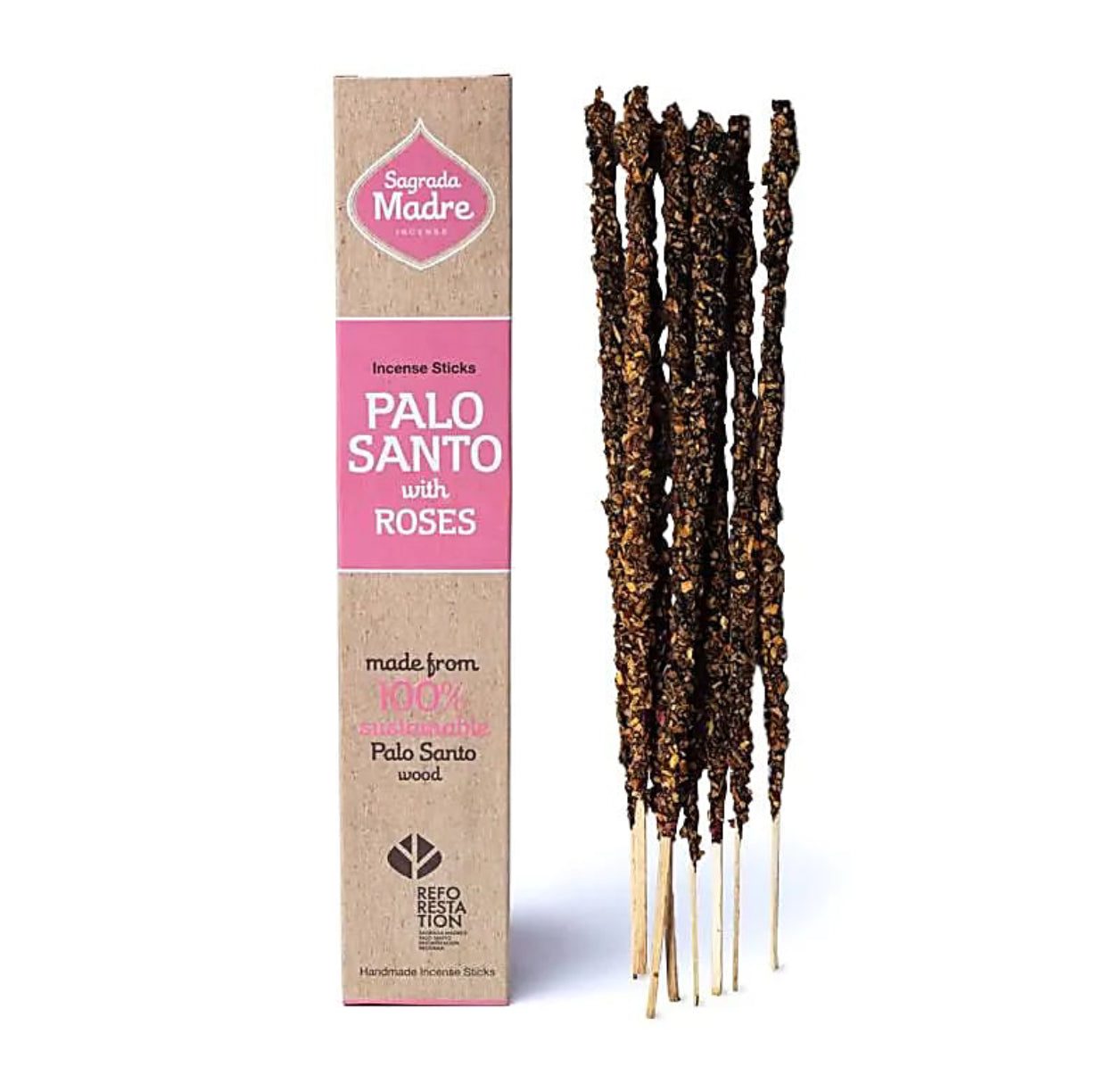 Sagrada Madre Palo Santo incense with Roses