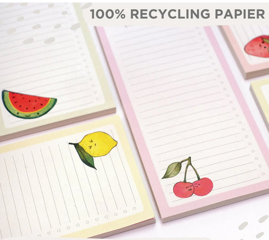 Notepad - Fruit Salad - RECYCLED PAPER