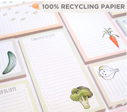 Notepad - Vegetable Platter - RECYCLED PAPER