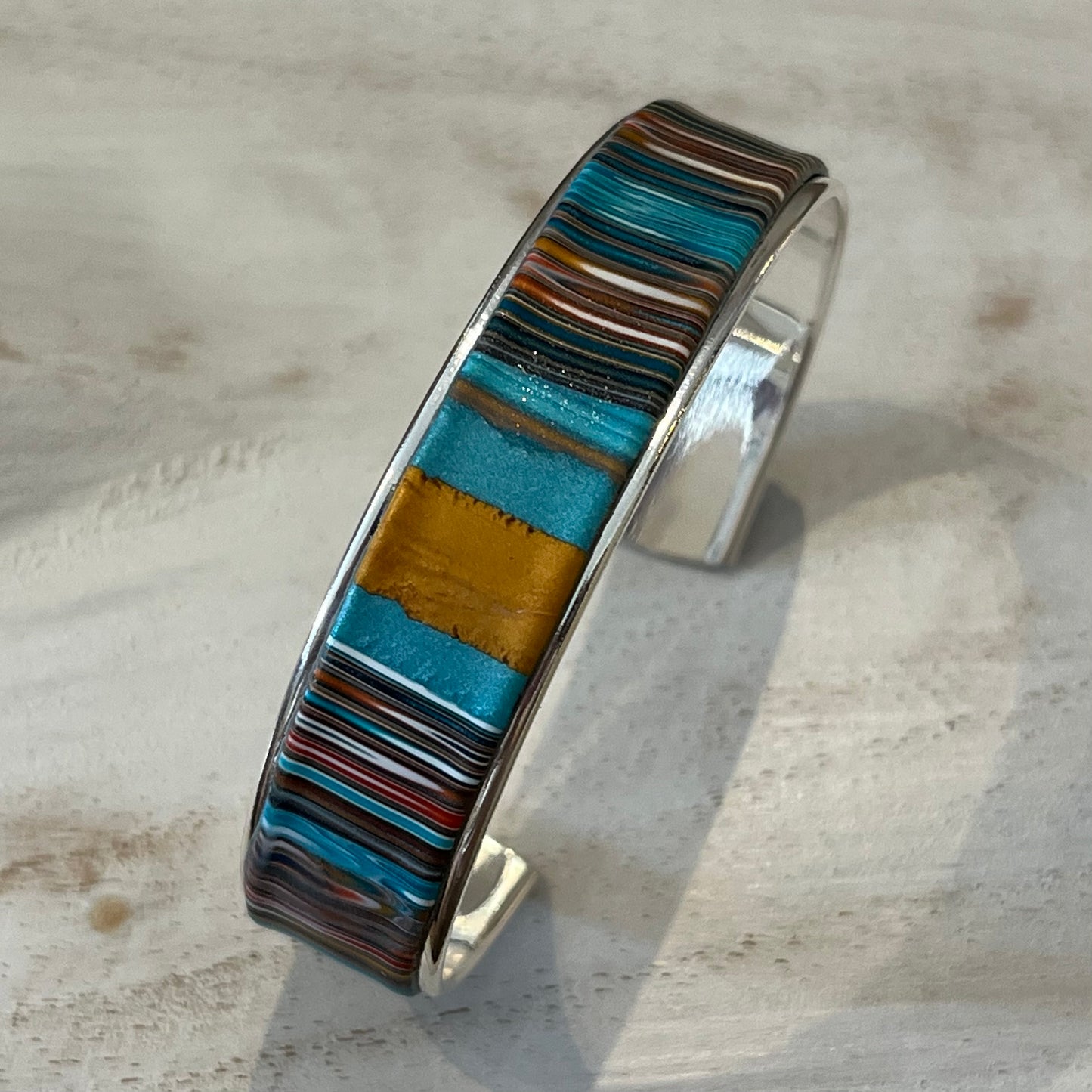“Moroccan Spice” Bracelet cuff by Stephanie Fraselle - Artisan Jewellery Design