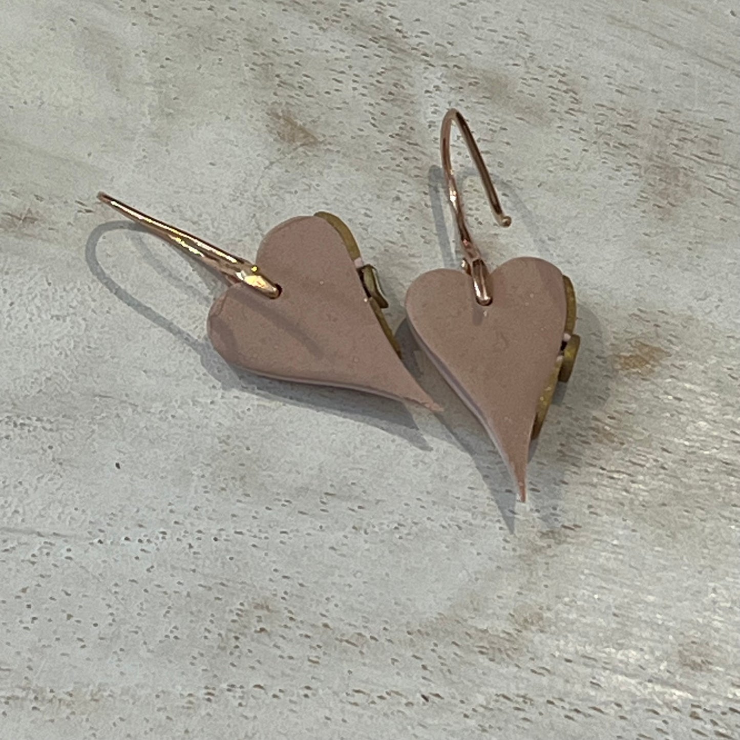 Be Still My Beating Heart Earrings – Gilded Rose Collection - Rose Gold by Stephanie Fraselle