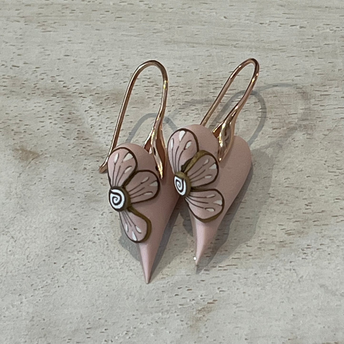 Be Still My Beating Heart Earrings – Gilded Rose Collection - Rose Gold by Stephanie Fraselle