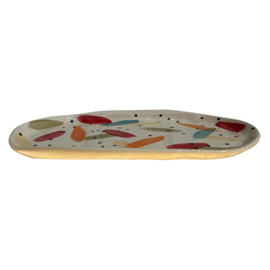 Tutto Serving Tray handcrafted in ceramic by European artisan ceramicist
