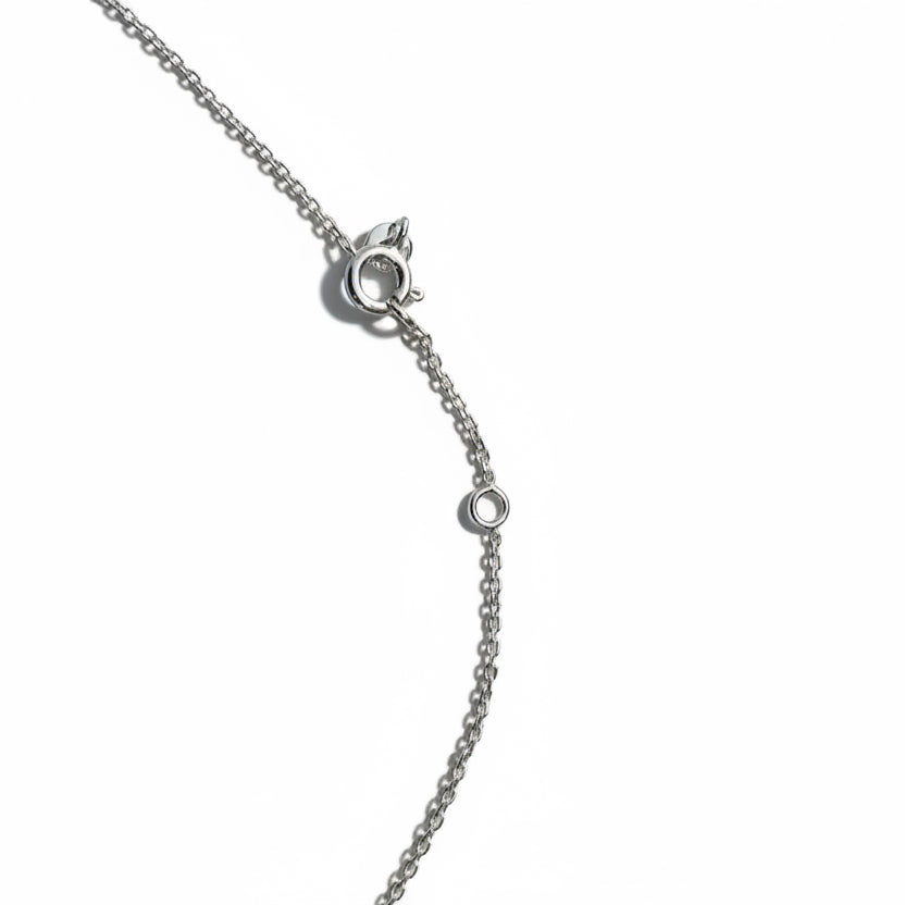 Bloom Pendant Marégraphie handcrafted polymer clay flower necklace on sterling silver chain