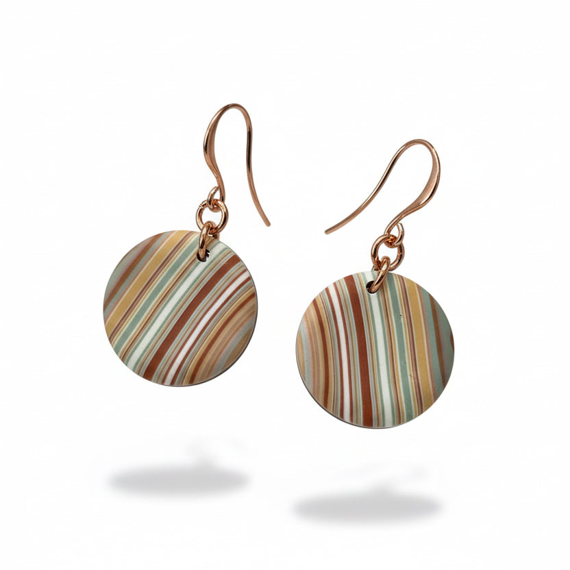 “Jardín encantado” PLATA DE LEY 925 - Pendientes colgantes con pétalos de flores hechos a mano - por Stephanie Fraselle - Diseño de joyería artesanal