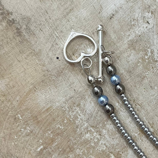 “Blue Denim”. Queen Of Cups necklace by Stephanie Fraselle - Artisan Jewellery Design