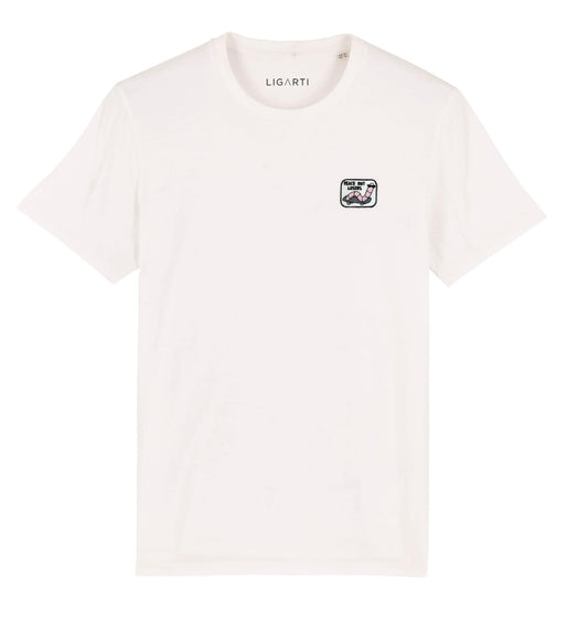 Best Organic Super Soft unisex T-shirt -Ollie The Worm Skater - Embroidered Motif