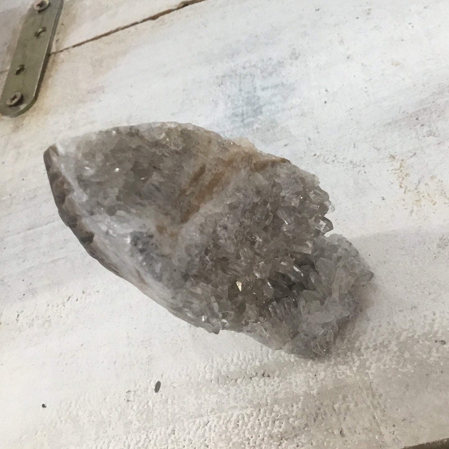 Clear Quartz Natural mineral stone. Hand carved Shamanic Eagle.