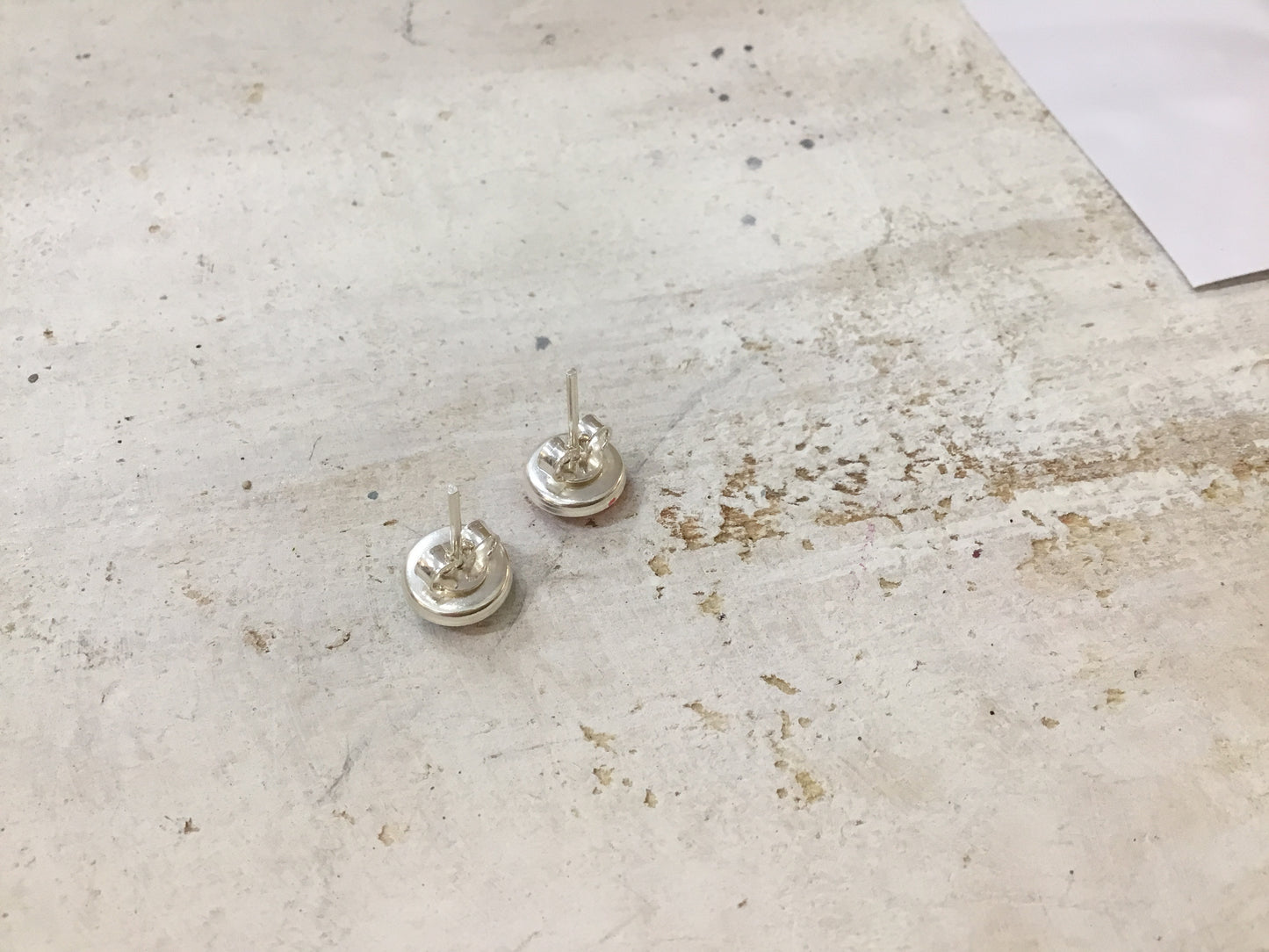 “Tropical Fizz” 925 STERLING SILVER 10mm EARRING STUDS - handmade - by Stephanie Fraselle - Artisan Jewellery Design