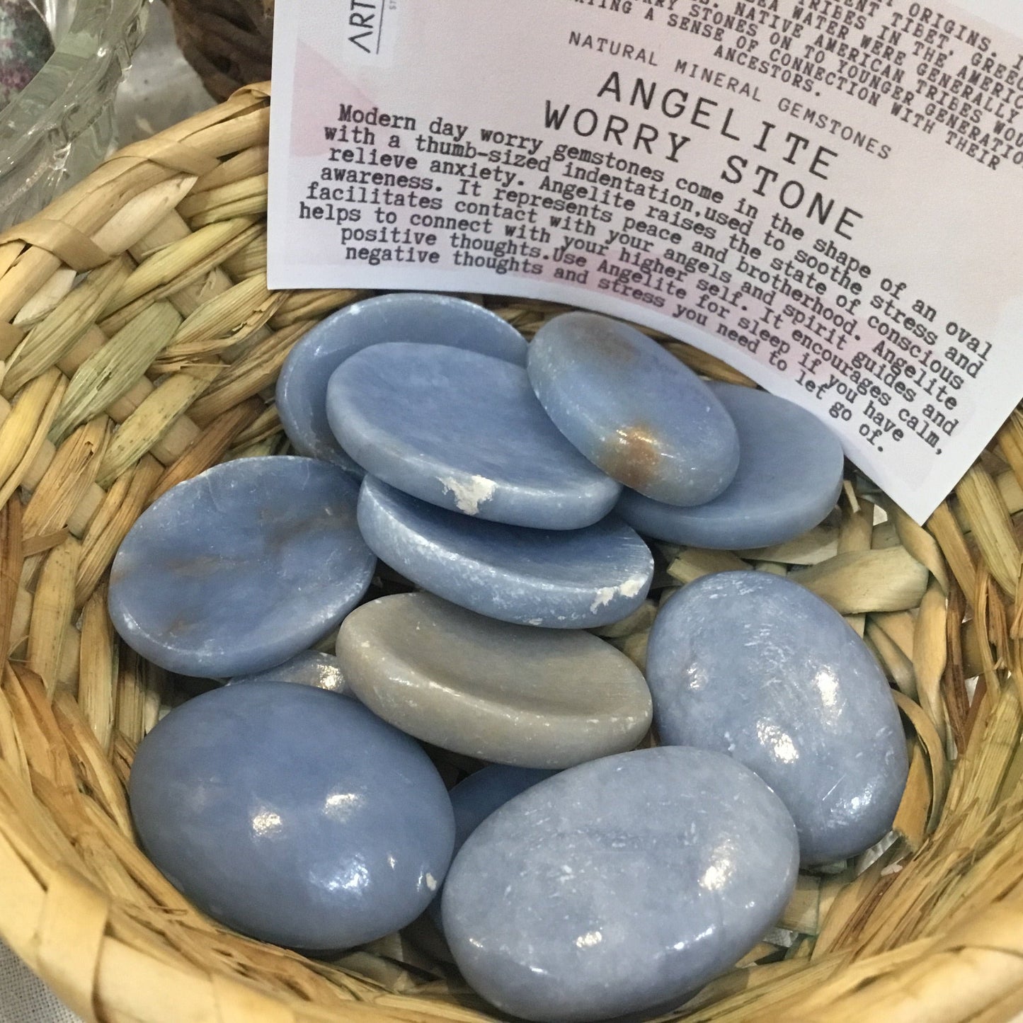 Worry Stone Angelite