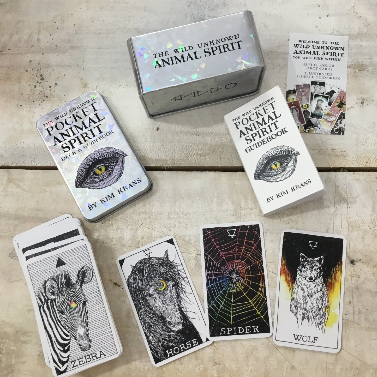 Card deck- The Wild Unknown pocket animal spirit deck (POCKET) Size) - Kim Krans