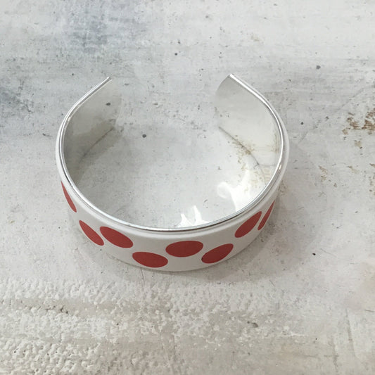 Spanish Polkadots “ La Sevillana” Bracelet cuff by Stephanie Fraselle - Artisan Jewellery Design