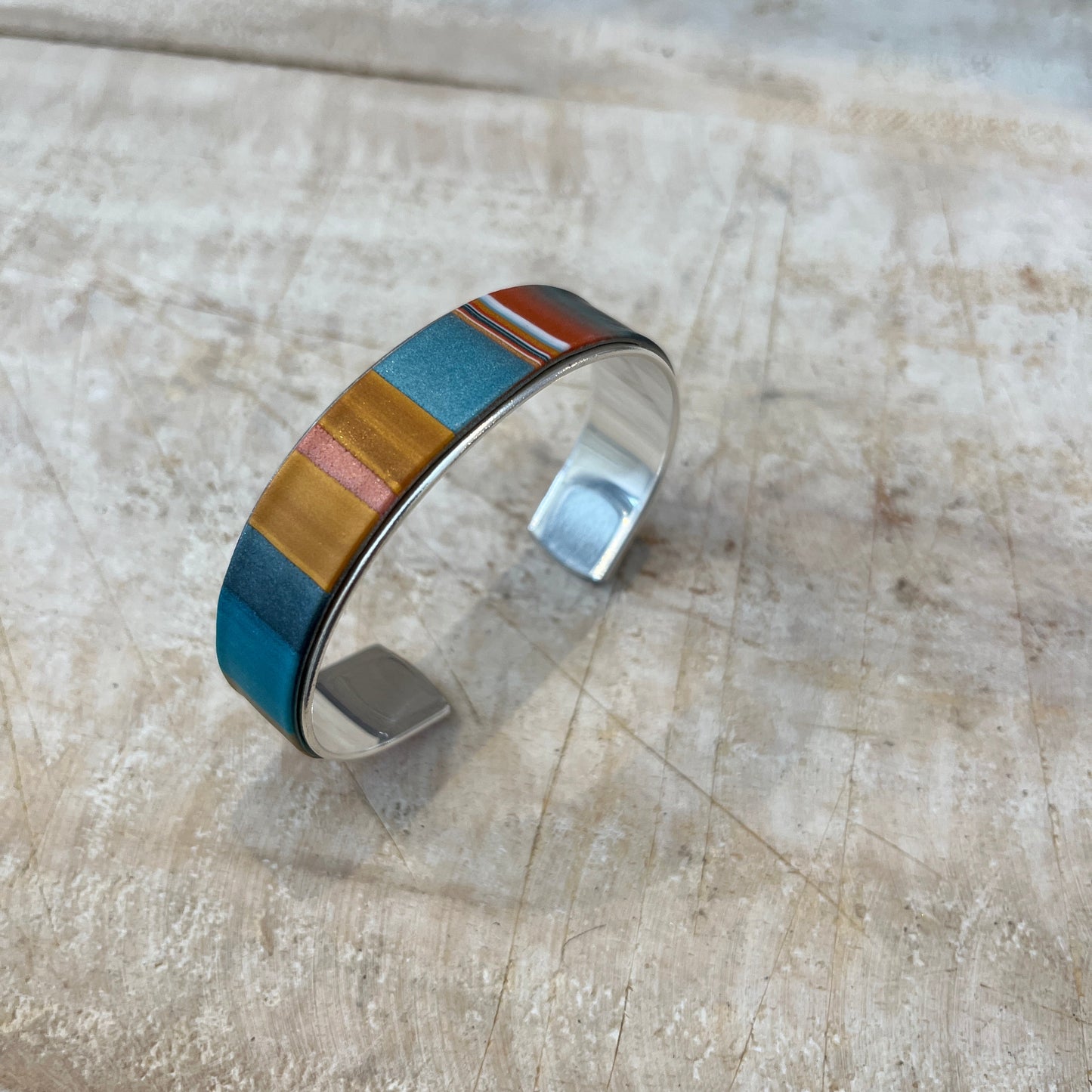 “Moroccan Spice” Bracelet cuff by Stephanie Fraselle - Artisan Jewellery Design