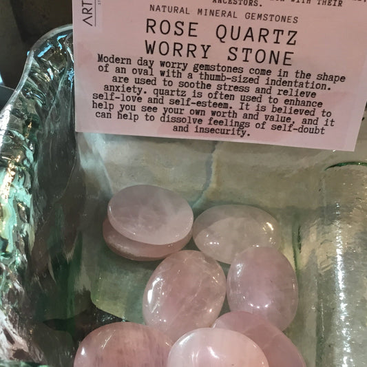 Worry Stone Rose Quartz