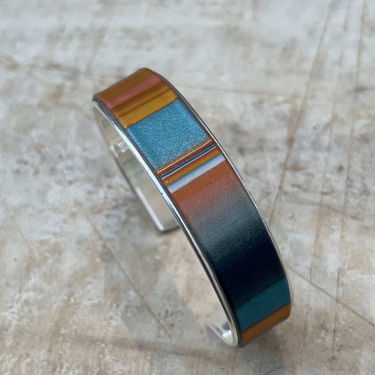 “Moroccan Spice” Bracelet cuff by Stephanie Fraselle - Artisan Jewellery Design