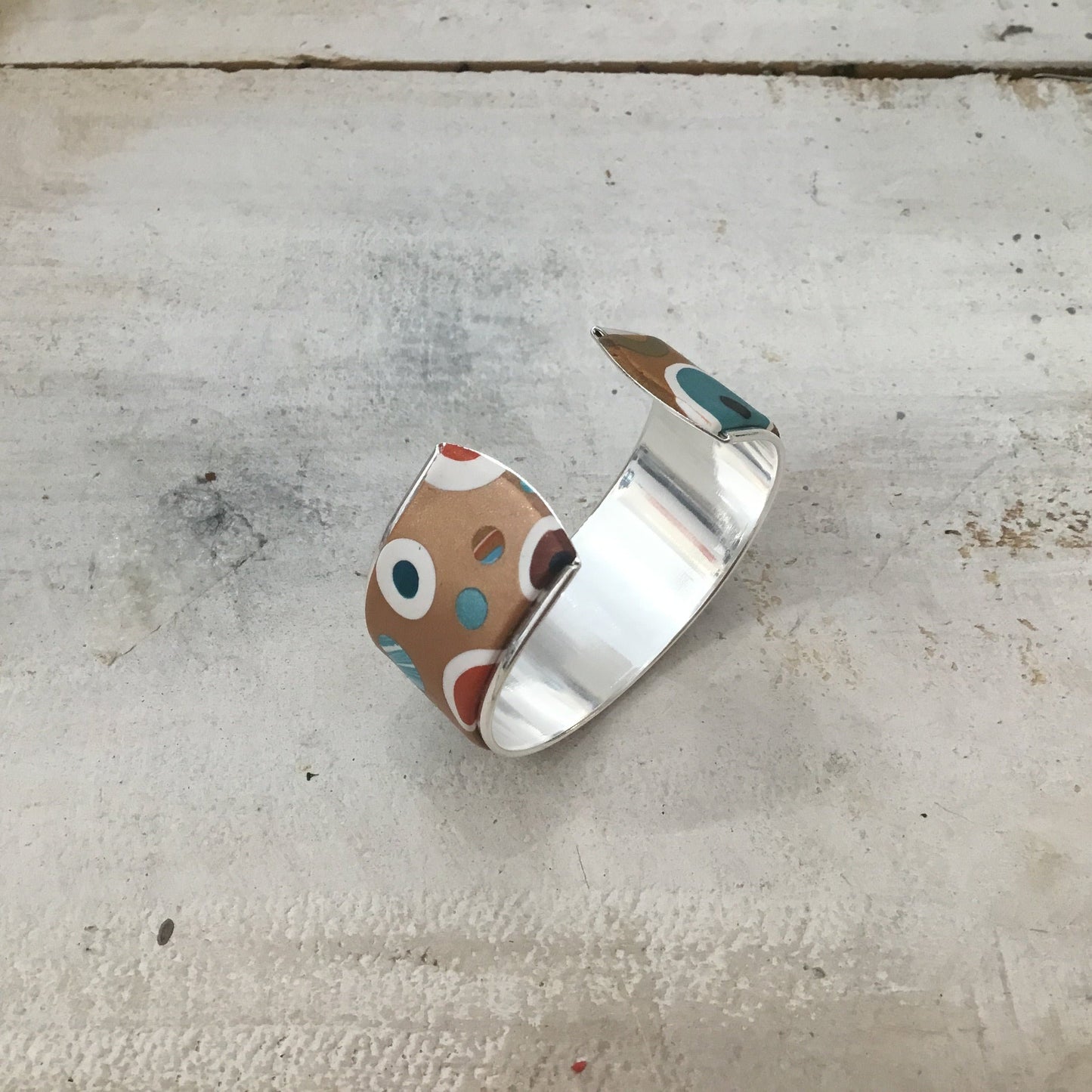 Moroccan Spice “Universe” Bracelet cuff by Stephanie Fraselle - Artisan Jewellery Design