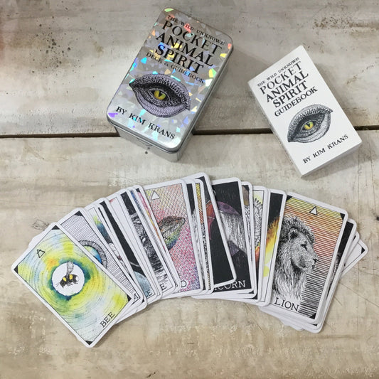 Baraja de cartas - Baraja de bolsillo de espíritus animales The Wild Unknown (Tamaño BOLSILLO) - Kim Krans