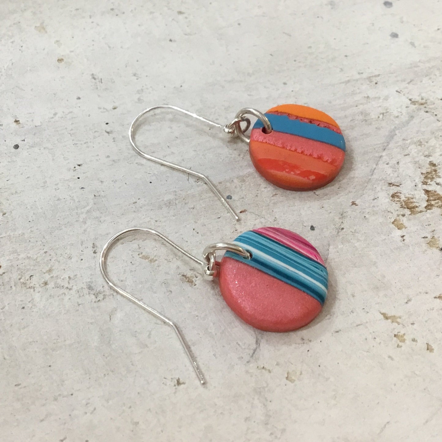 “Tropical Fizz” 925 STERLING SILVER - handmade Earring drops - by Stephanie Fraselle - Artisan Jewellery Design