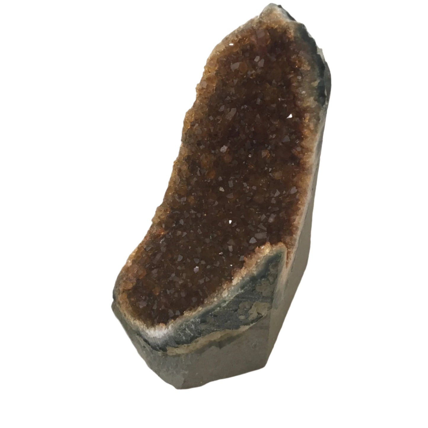 555G Natural citrine geode quartz cluster crystal Cathedrals specimen - Healing-Natural mineral stone.