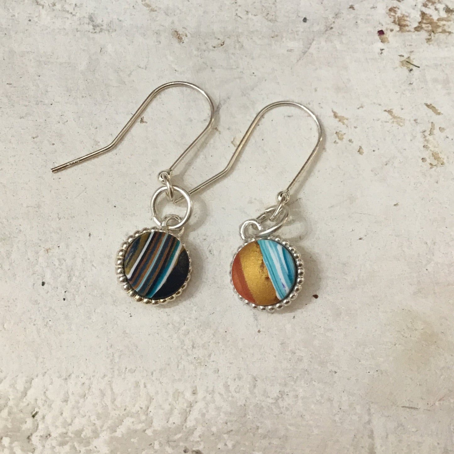 “Moroccan Spice ” 925 STERLING SILVER - handmade Earring drops - by Stephanie Fraselle - Artisan Jewellery Design