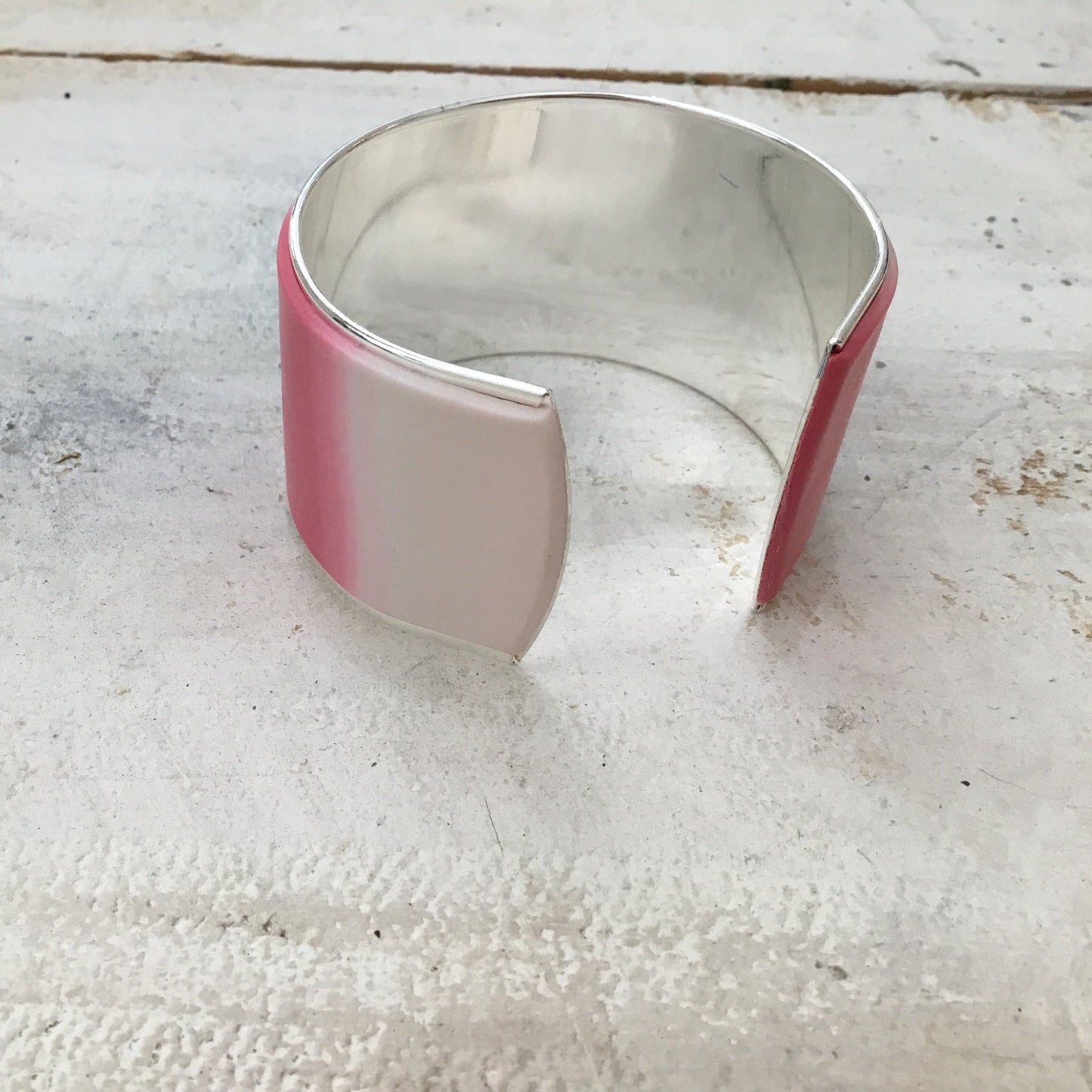 “ Blush Pink ” Bracelet cuff by Stephanie Fraselle - Artisan Jewellery Design