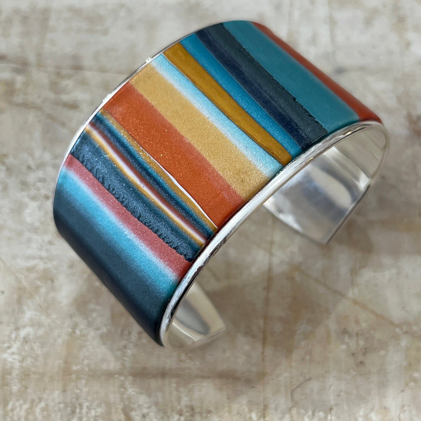 Brazalete tipo brazalete “Moroccan Spice” de Stephanie Fraselle - Diseño de joyería artesanal
