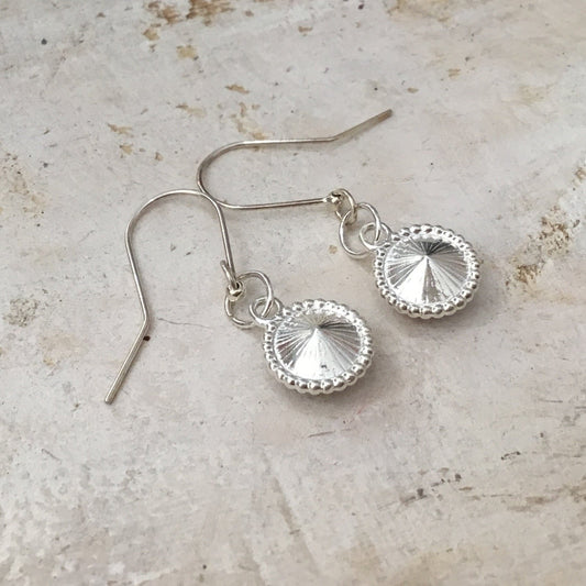 “Golden” 925 STERLING SILVER - handmade Earring drops - by Stephanie Fraselle - Artisan Jewellery Design
