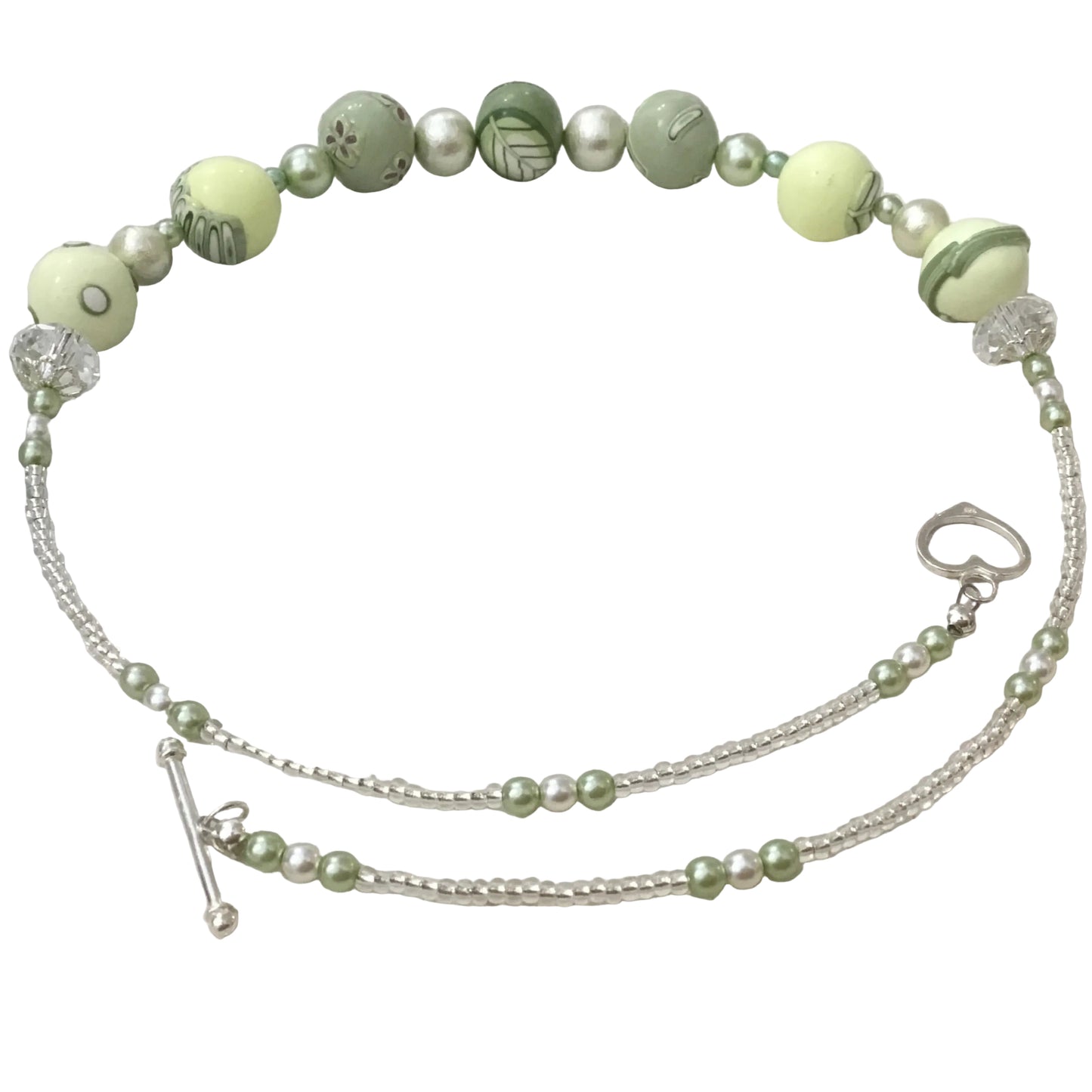 Collar Emperatriz con cuentas de laurisilva de Stephanie Fraselle - Diseño de joyería artesanal