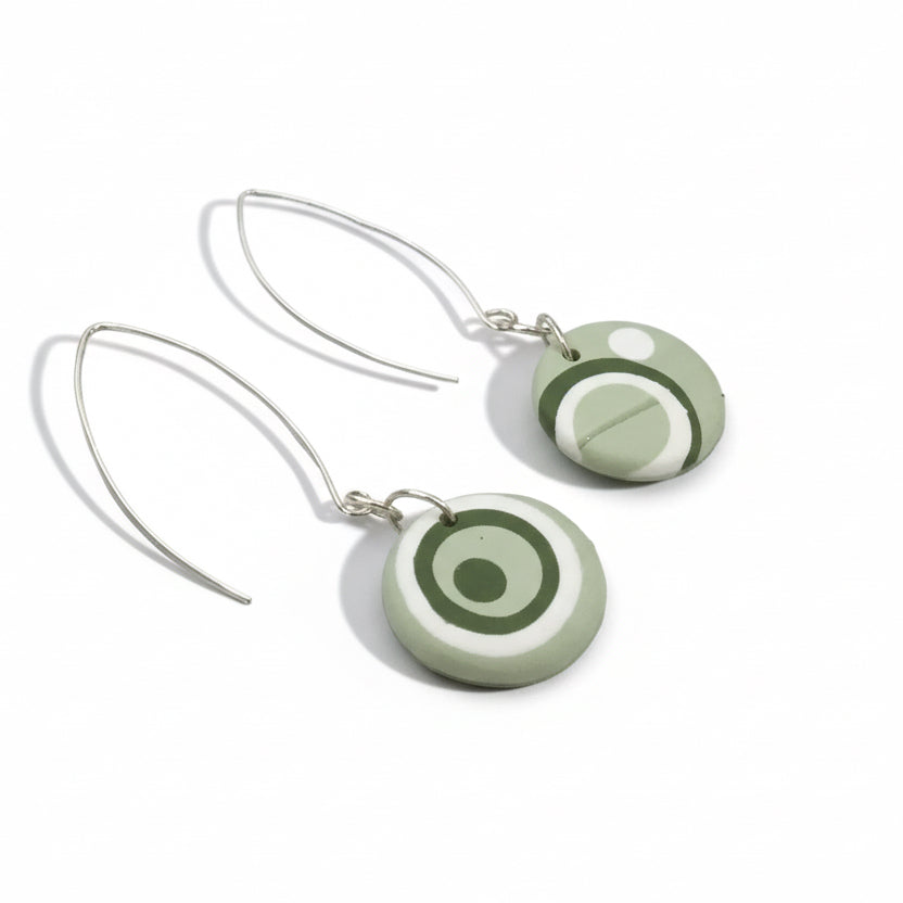 Laurisilva “Universe” PLATA DE LEY 925 - Pendientes colgantes hechos a mano - por Stephanie Fraselle - Diseño de joyería artesanal
