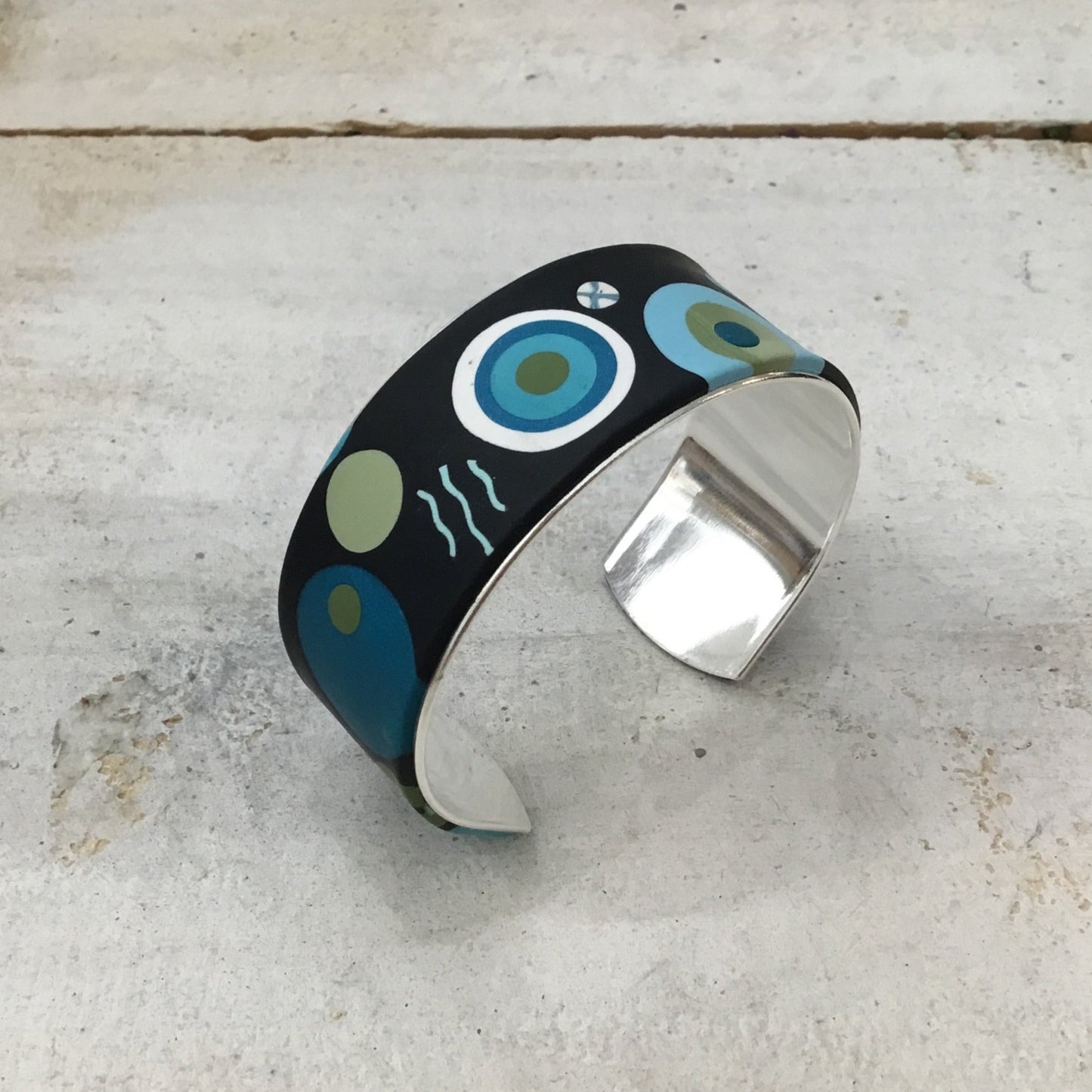 Carolina “ Universe ” Bracelet cuff by Stephanie Fraselle - Artisan Jewellery Design
