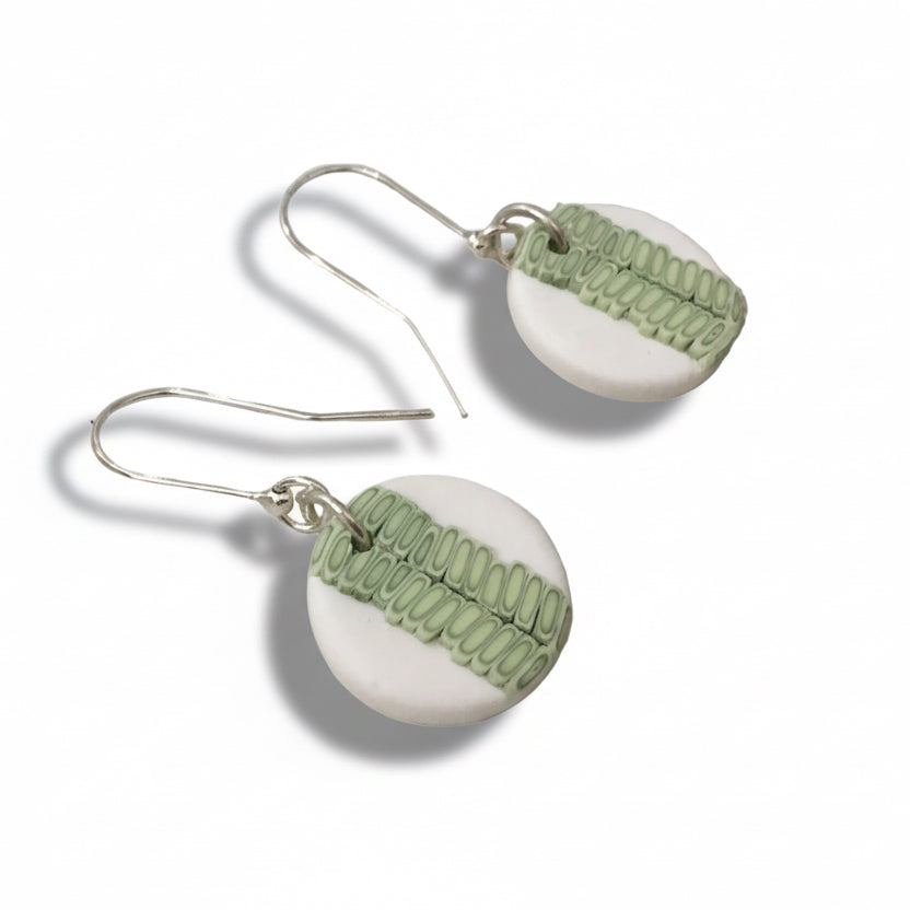Pendientes colgantes hechos a mano en PLATA DE LEY 925 “Laurisilva” - por Stephanie Fraselle - Diseño de joyería artesanal