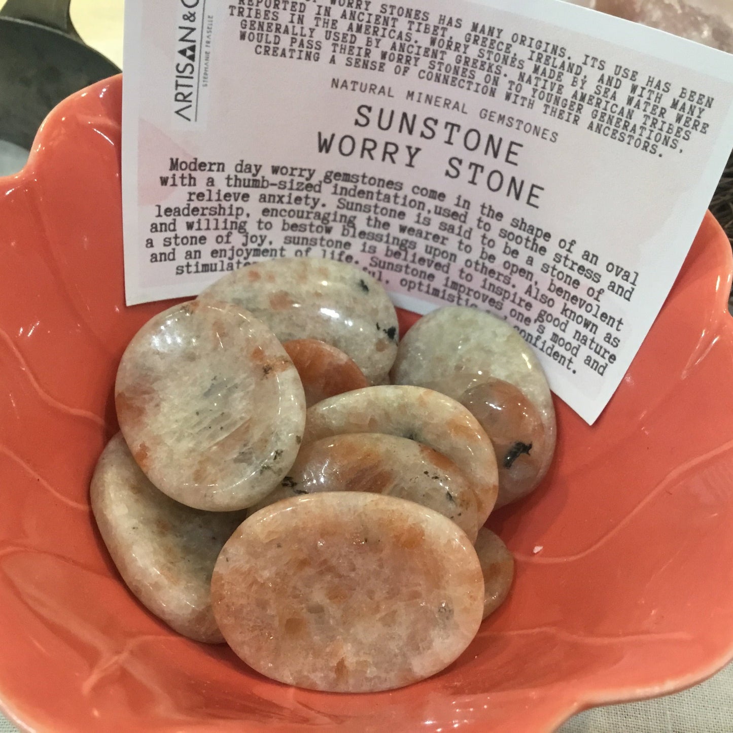 Worry Stone Sunstone