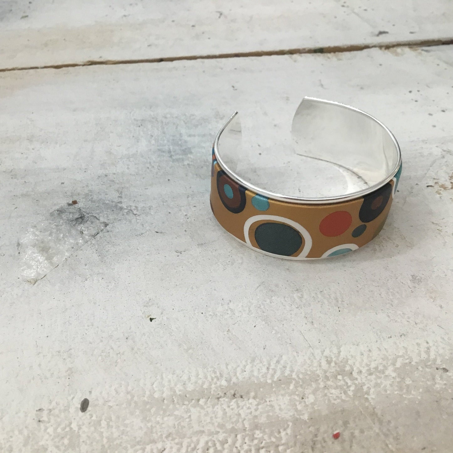 Moroccan Spice “Universe” Bracelet cuff by Stephanie Fraselle - Artisan Jewellery Design