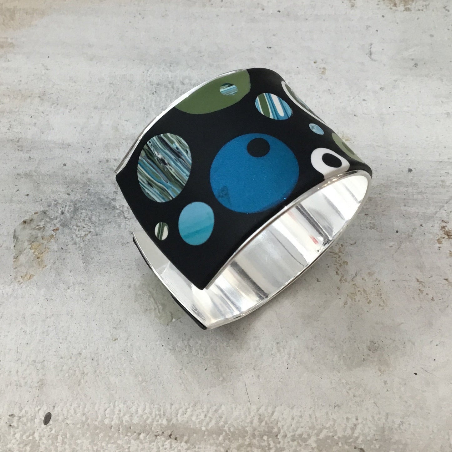 Carolina “ Universe ” Bracelet cuff by Stephanie Fraselle - Artisan Jewellery Design